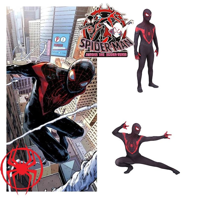 Spider-man Across The Spider-verse Kostüm Für Ps5 Miles Morales Schwarzer Body