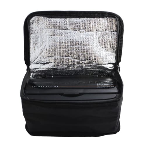 Skater Modern Plus KCPOW5T, 2-Tier Lunch Box for Men, 900ml Capacity, with Insulated Backing and Ice Packs, Made in Japan