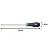 TONE Power Grip Ballpoint Screwdriver 8mm Jaw Opening PGBPD-08 Blue,