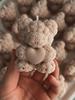 1 heart-shaped rose bear scented candle making mold, Valentine's Day decorative gift making, suitable for diy gypsum making,