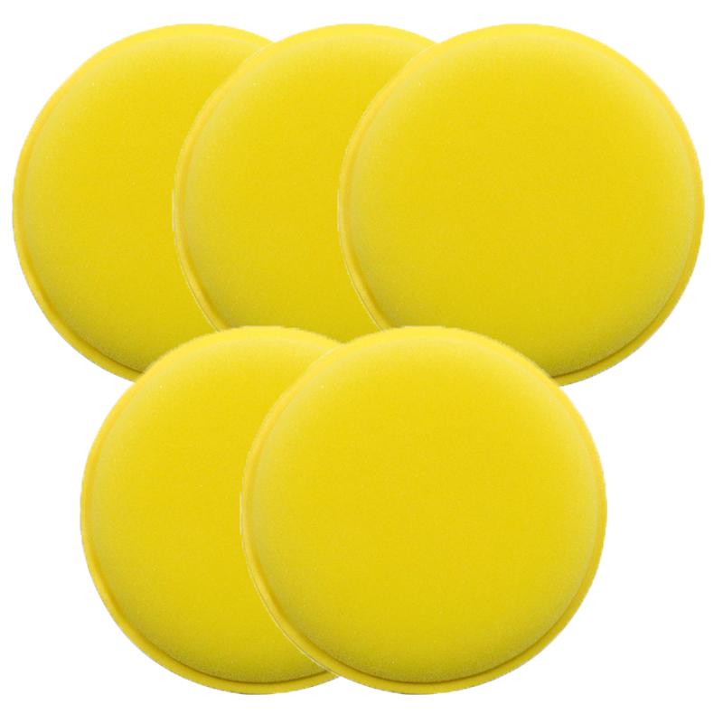 

30/20/10/5 шт. Губки для полировки воском автомобиля, круглые аппликаторы из пены высокой плотности, губки для обработки и полировки, инструменты для детейлинга автомобиля