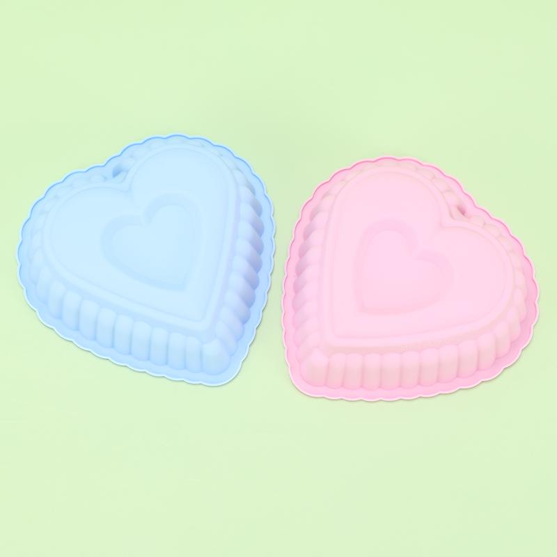 Love Heart Shape Cake Mold Silicone Freezing and Baking Pastry Molds Mousse Bread Mould Bakeware DIY Non-Stick Cake Pan