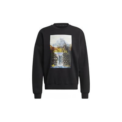 Loose Fit Printed Training Sweatshirt Men Tops Black GM6507