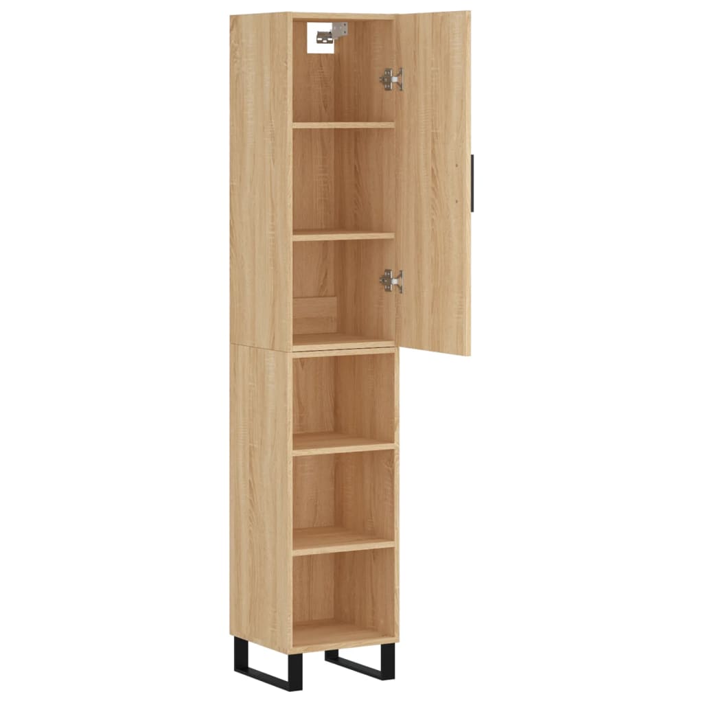 Highboard Sonoma Oak 34.5 x 34 x 180 cm Particleboard