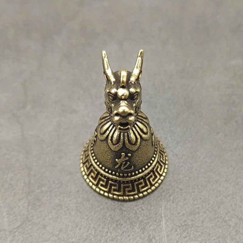 Chinese Style Zodiac Animals Heads Bell Gift - 12 Brass Animal Charms with Copper Bells, Oriental Cultural Home Decor ornament
