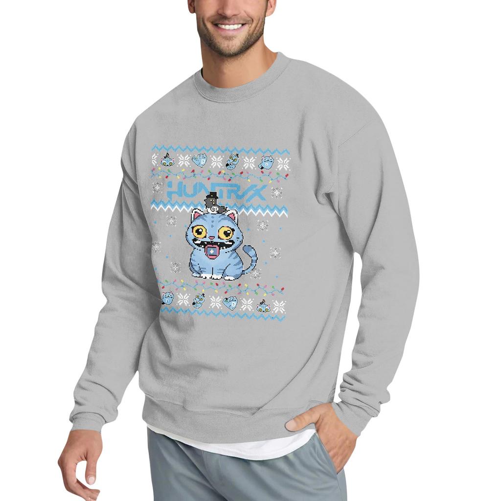 Men's Casual Sweatshirt With Fun Film-Themed Print