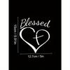 Show Your Faith with This Stylish Heart and Cross Decal Sticker for Cars, Trucks, and Laptops!