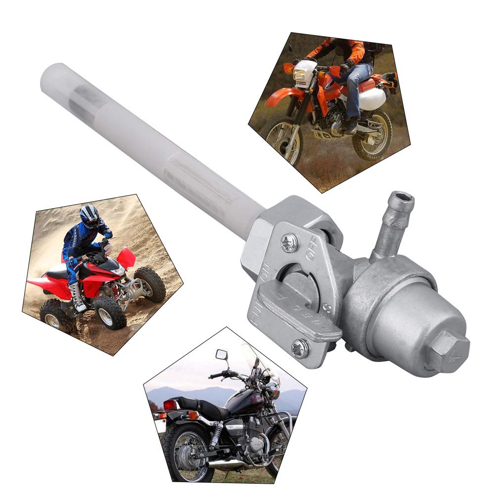 Fuelcok Honda Gasoline Faucet -Qiilu Fuel Cock Fuel Tank Switch Valve for Petcock Honda/TRX300/TRX250/CB750/CB900/CMX250C/XR650L/18mm x1