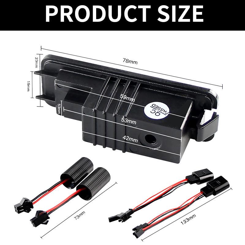 2PCS OEM Rear LED License Plate Light For Cayenne (958) 2010-2014 Cayenne (92A) 2010-2020 Macan (95B) 2014-2020 Auto Lamp Light