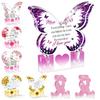 Printed Acrylic Ornament Gifts for Mom Gifts from Daughter or Son Standing Heart or Butterfly Shape Clear Acrylic Sign Mother's Day Gift for Mom