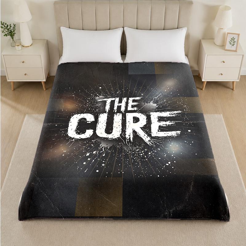 The Cure Print Flaneldecke Gemütliche Leichte Plüschdecke für Bett Sofa Haushalt