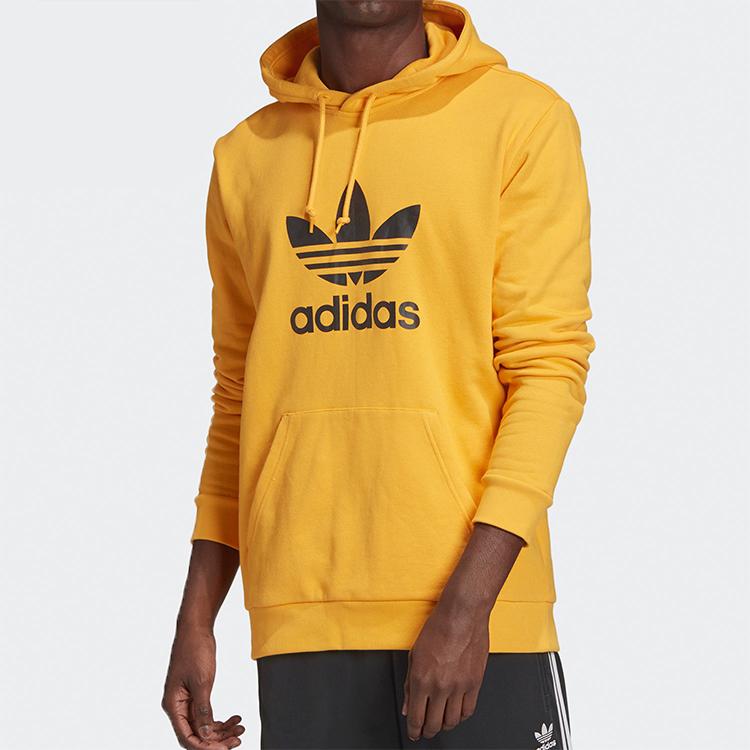 adidas Originals Men's Trefoil Pullover Hoodie Active Gold GD9923