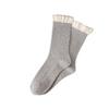 Women's Mid-Calf Lace Socks - Cute, Slouchy, Japanese School Style, Combed Cotton for Autumn/Winter.