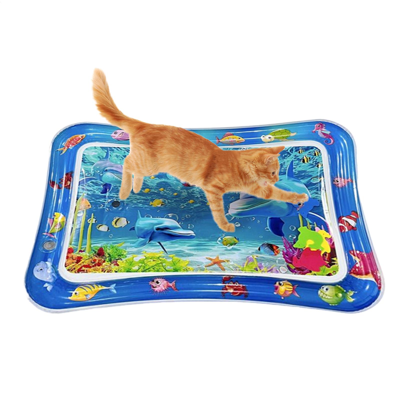 New Cooling Pet Bed Water Sensory Play Mat Thickened Cooling Cat Bed Cushion Puppy Kennel Cool Cold Mat Pet Supplies CN