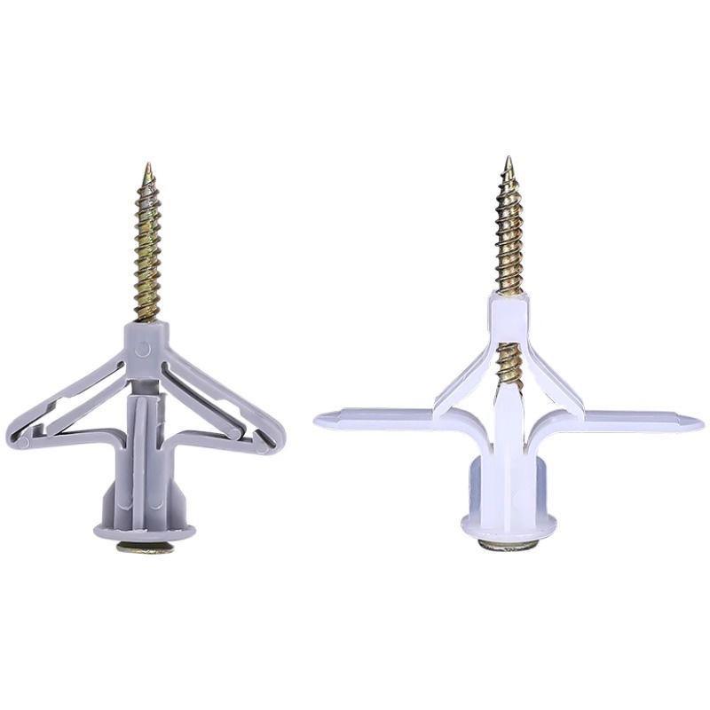 60-Piece Butterfly & Airplane Expansion Tube Drywall Anchor Kit with Screws