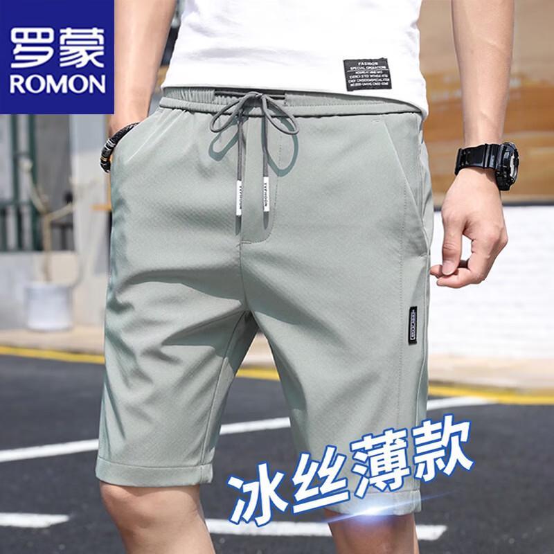 

ROMON Men s Ice Silk Quick-Dry Summer Shorts 30