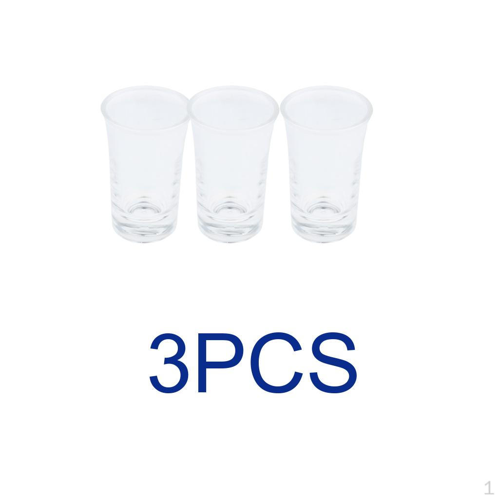 3 Pcs Premium Heavy Glass 35ml