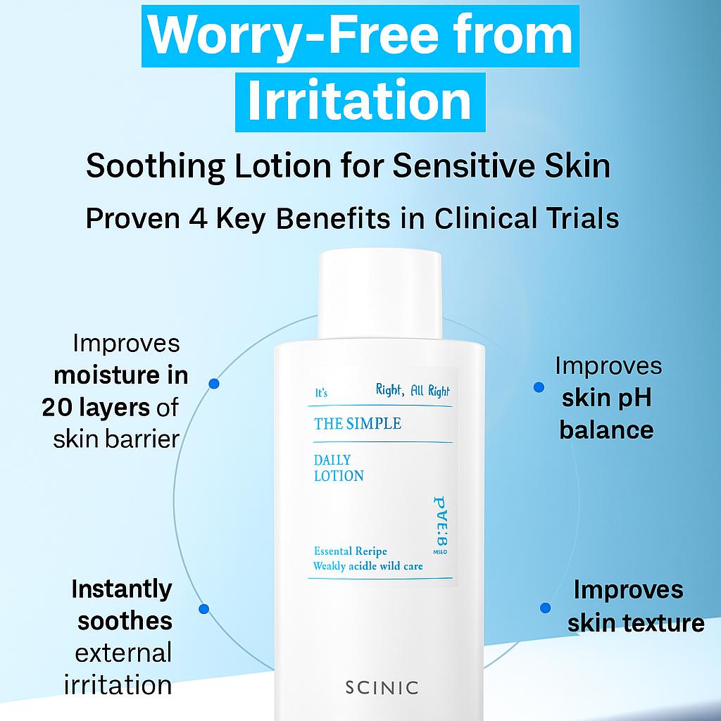 SCINIC The Simple Daily Lotion Extra Large 300ml