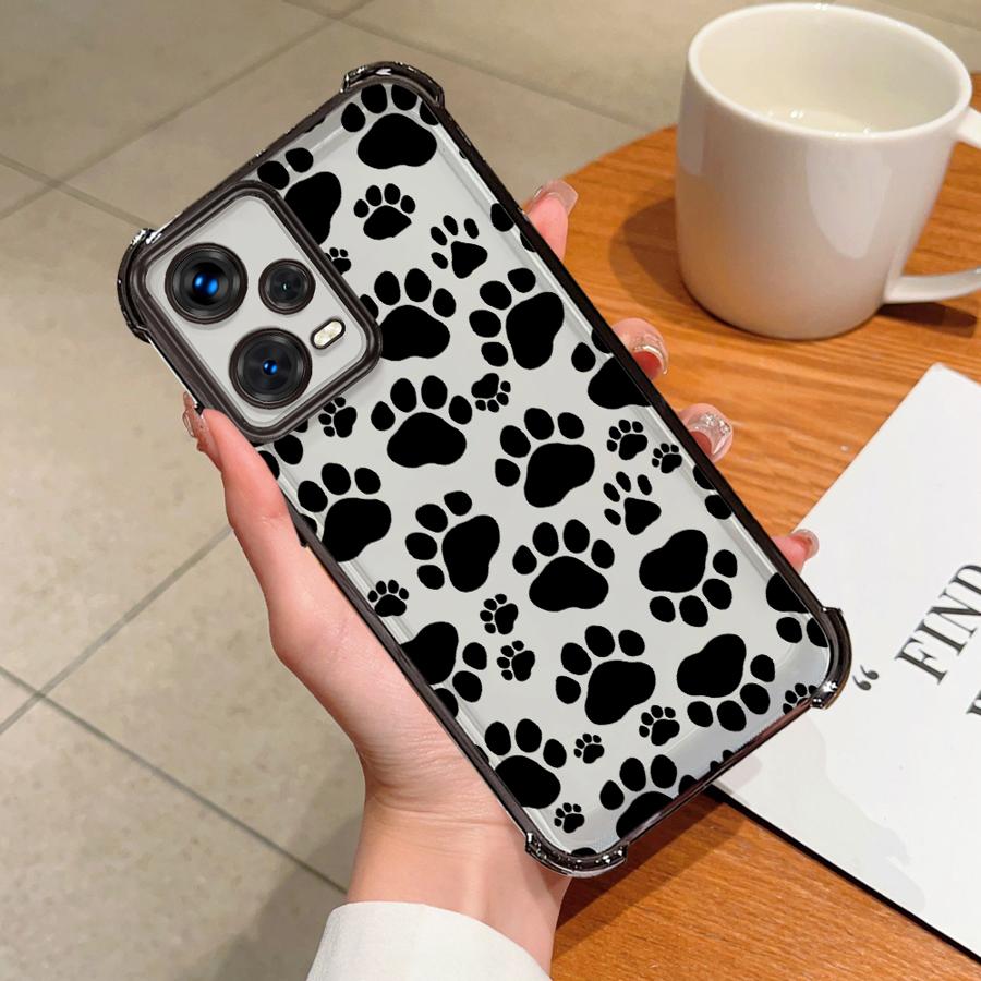 Cute Pet Paw Prints Case for Redmi Note 14 Pro Plus A3 A5 10 Lite 13C 11s Note 13 12 9 Pro K80 11 Phone Cover