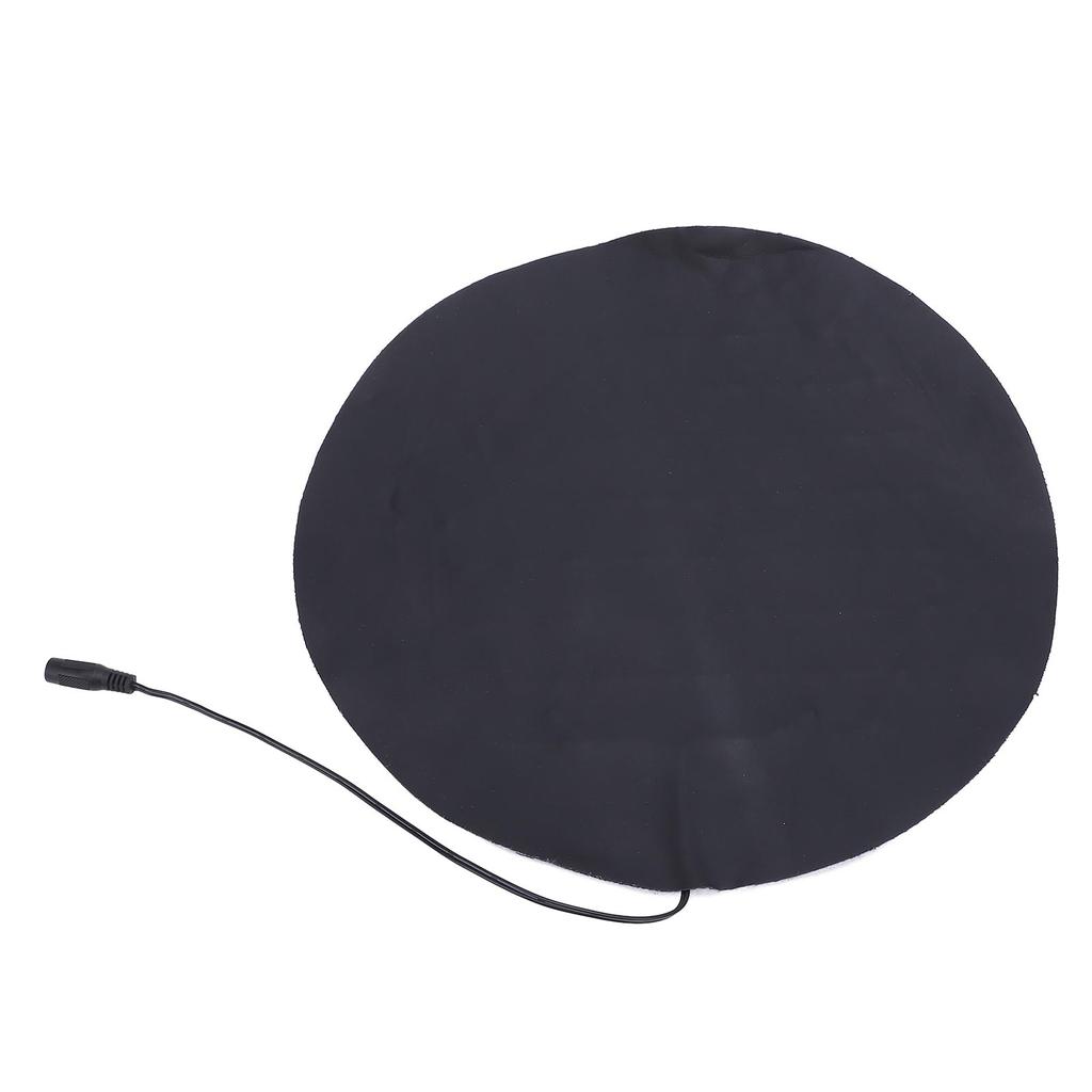 USB Heating Pad for Small Pets PU Leather Round Heated Plate 3 Levels Temperature