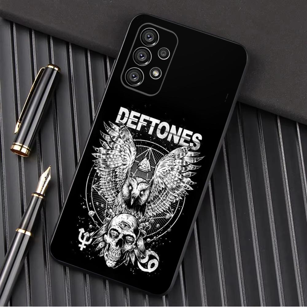 Band D-Deftones Phone Case For Samsung Galaxy A13,A21s,A22,A31,A32,A52,A53,A71,A80,A91 Soft Black Shell