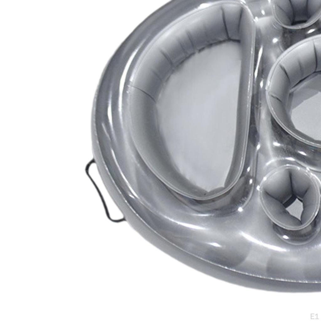 Floating Drink Holder for Tub Beverage Juice Bottle Tray with Storage Holes Multipurpose Fruit