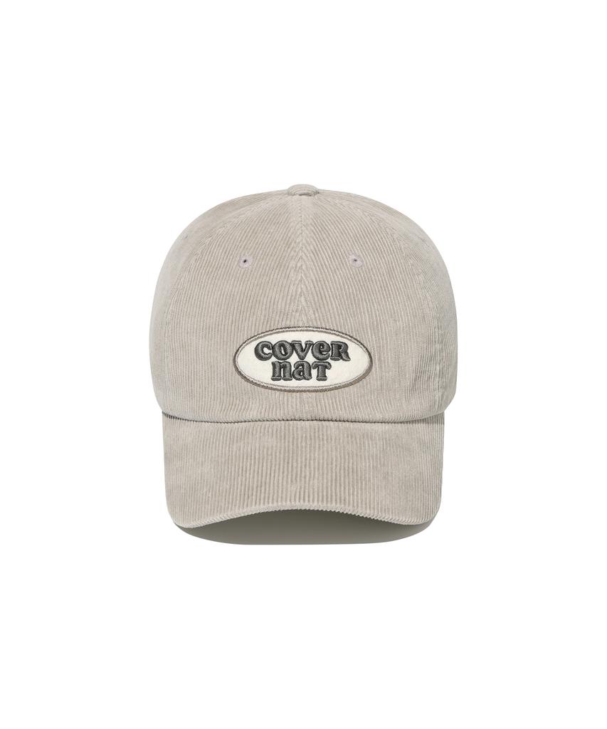 COVERNAT WOMAN [Standard Fit] Clover Heart Corduroy Wappen Ball Cap Moca