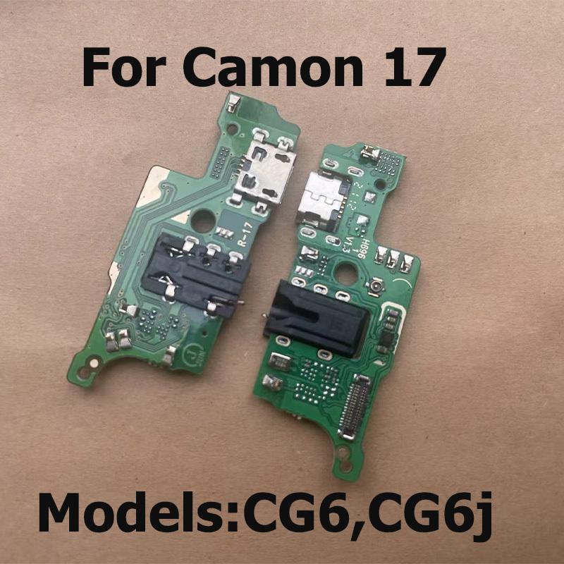 Charging Port Flex Cable For Tecno Camon 17 Pro USB Charging Dock Connector Charger Board CG8 CG8h CG6 CG6j Camon 17P