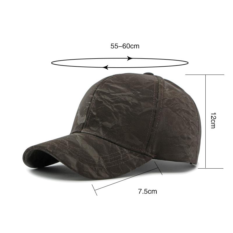 Spring Autumn PU Baseball Cap for Men Women Sunshade Cap Paintings Sun Hat Ponytail Panama Cap