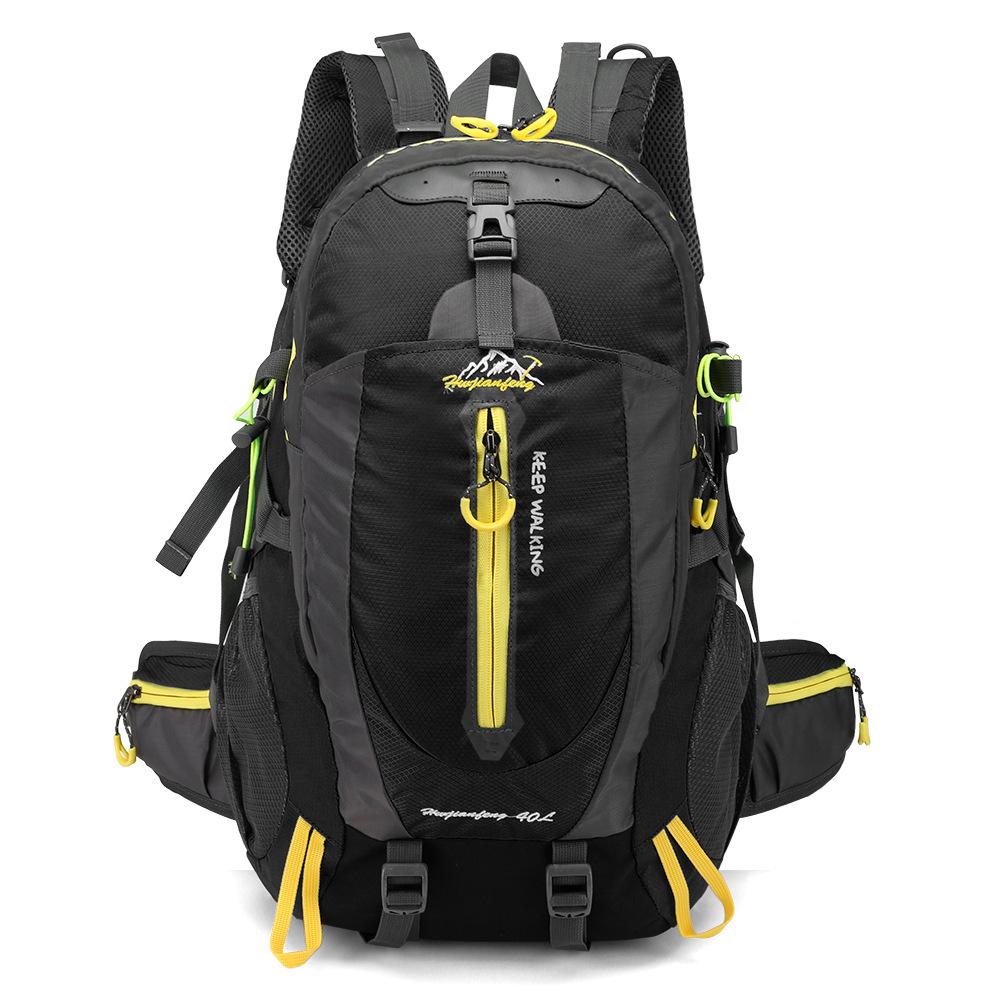 Unisex 40L Water-Repellent Hiking Backpack for Travel and Mountaineering