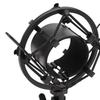 MENDUNER 45-50mm Microphone Shock Mount ABS Vibration-Resistant Holder 5/8 Inch To 3/8 Inch Conversion Nut Black Professional Recording