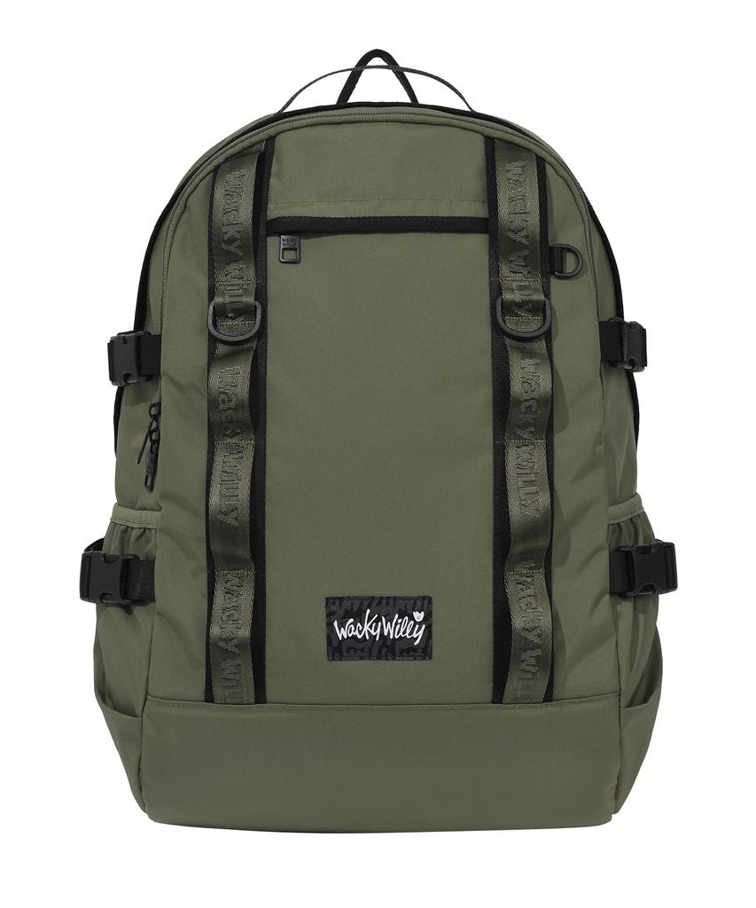 Wacky Willy Cordura Webbing Backpack Olive Green