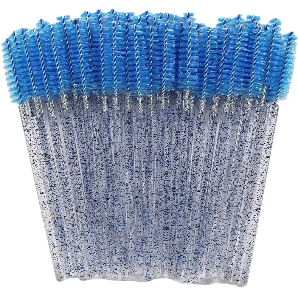 50Pcs Disposable Crystal Eyelashes Brush Comb Eye Lashes Extension Mascara Wands Makeup Professional Makeup Beauty Tool