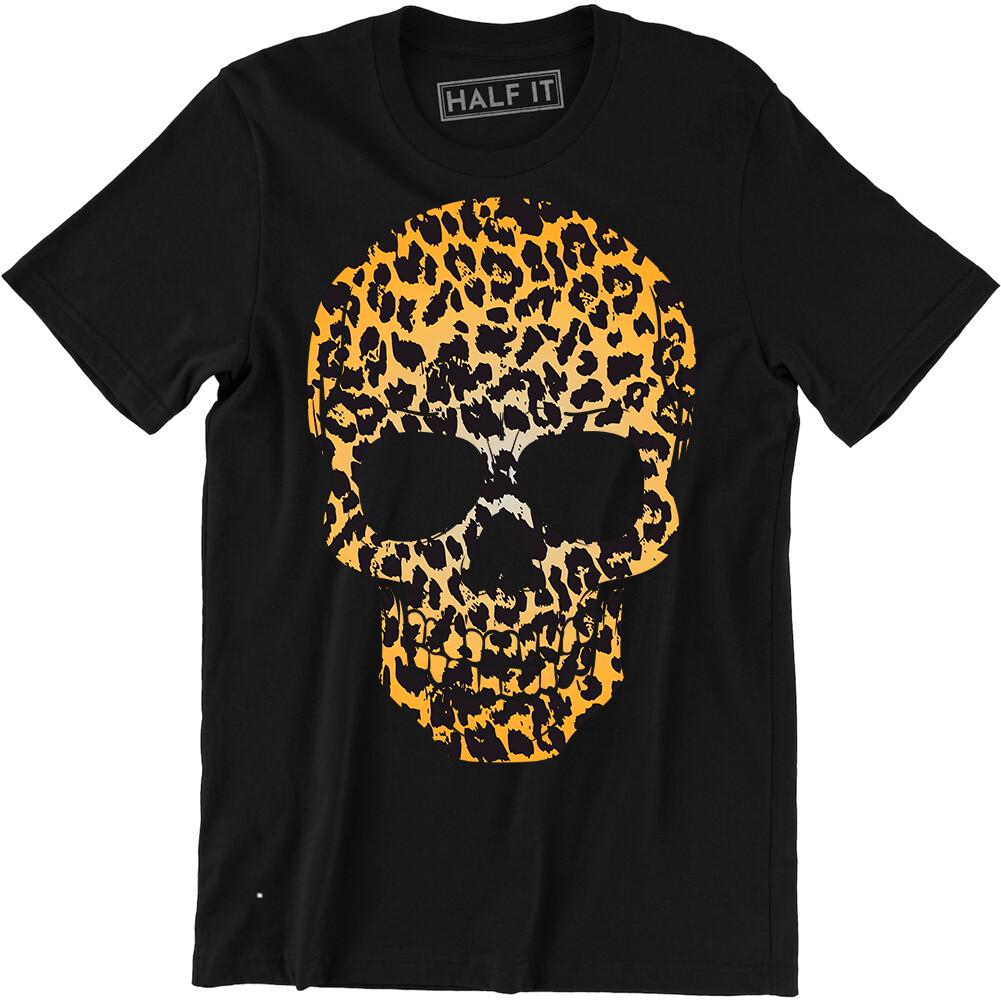 NEW Tee Shirt Skull Leopard Calaveras Men s Premium T-shirt Tee M