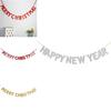 Festive Merry Christmas Happy New Year Banner Bunting For Home Party Decor