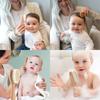 BTtime Baby Hair Newborn Comb Scalp Wooden Natural Goat Baby For Babies of Brush, Set, Massage, Handle, Wood, Hair, Anti-Static, Gift, Newborns,