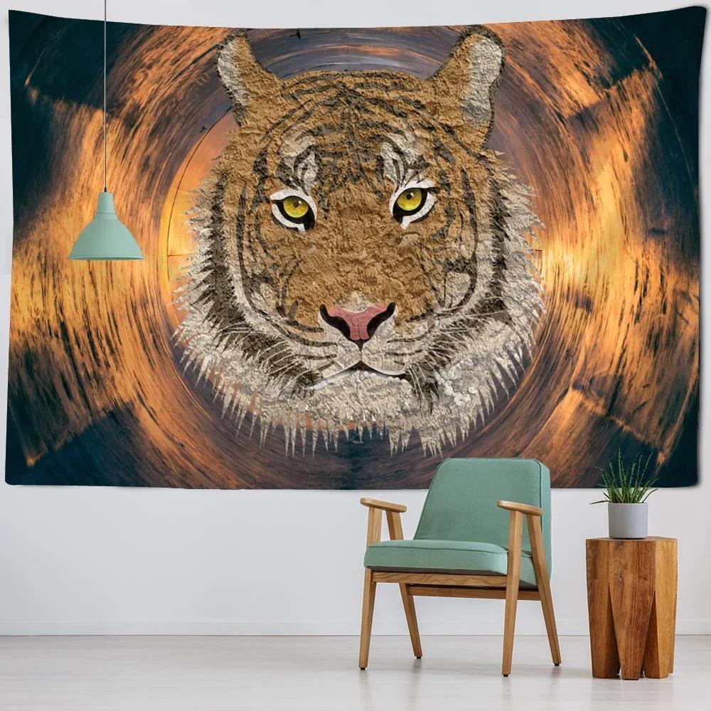 Wild Animal Tiger Pattern Tapestry Bedroom Living Room Tapestry Home Wall Decoration Tapestry