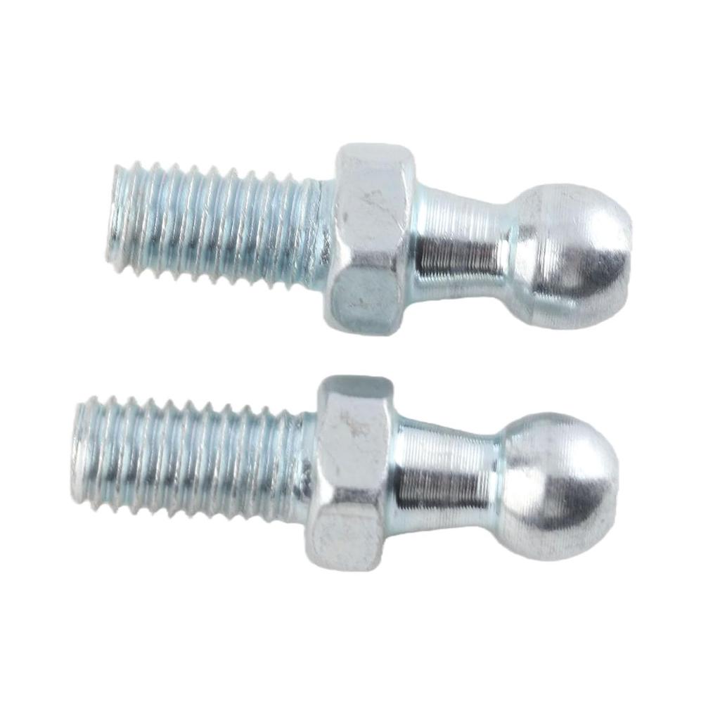 Acouto M8 Ball Stud Mounting 2pcs Car Iron Ball Stud Bolts M8 for Gas Struts Ball Ended Bonnet