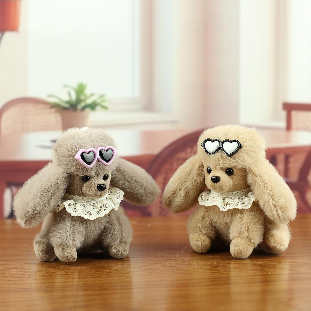 Plush Poodle Dog Keychain With Pp Cotton Filling For Bag Decor And Gift For All Ages