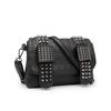 New Fashionable Women's Bag with Rivets, Black Skull Head Shoulder Bag, Women's Casual Embossed Trendy Diagonal Cross Women's Bag