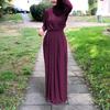 Damen Muslimisches Abaya Kleid Naher Osten Hochtailliertes Kleid Ramadan Musikkleid Elegant Club Abendkleid, Islamische Damenbekleidung