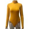 Urban Style Bodysuit For Women With Milk Silk Fabric And Button Details For Casual Wear