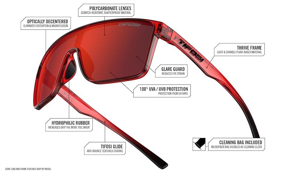 Tifosi SANCTUM Sunglasses, Pink, M-L