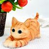 Cute Kitten Cats Stress Relief Squeeze Toy with Detail Realistic Cats Decompression Toy for Kids Adults Desktop Decors