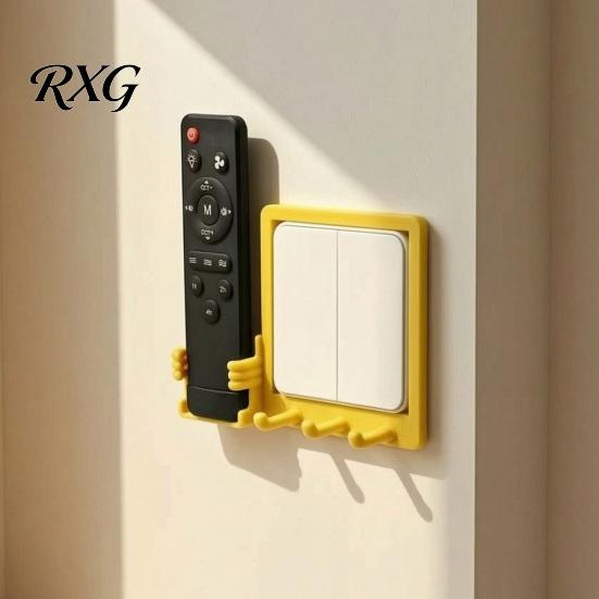 Elegant Wall Mounts Switch Decor Hook, Mounted Space Saving Design, Remote Control Decorative Entryway Hooks Storage Box, Key Holder for Living