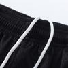 EES-15 Herren Mesh Sportshorts, Schwarz Kansas City Chiefs Logo Print Atmungsaktiv Sommer Street Strand Boardshorts
