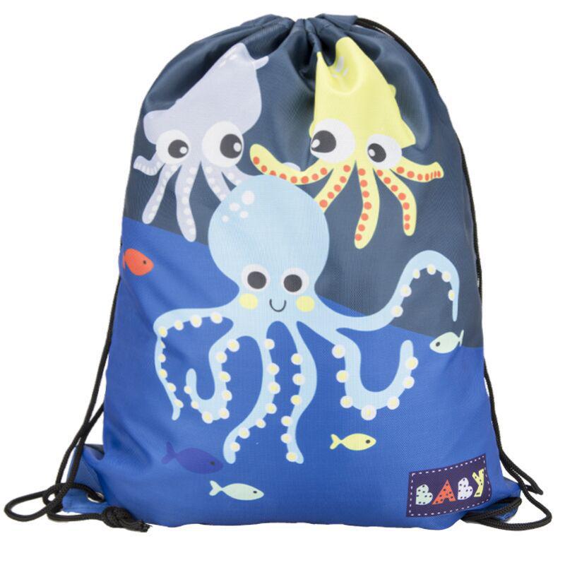 

Cartoon Drawstring Sports Backpack - Canvas Football Fitness Bag One Size