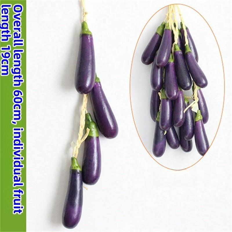 Artificial Fruit and Vegetable Hanging Skewers Harvest Festival Farmhouse Restaurant Hanging Decorations Artificial Chili Jade Rice String Model