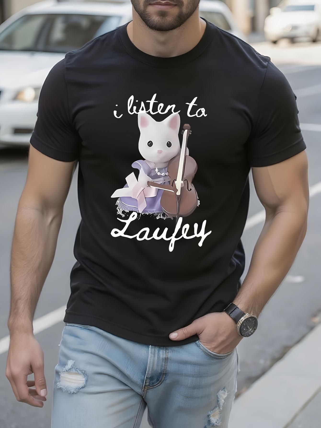 Laufey Funny Tshirt Funny listen to Laufrey Cat Lover Gra... XXL