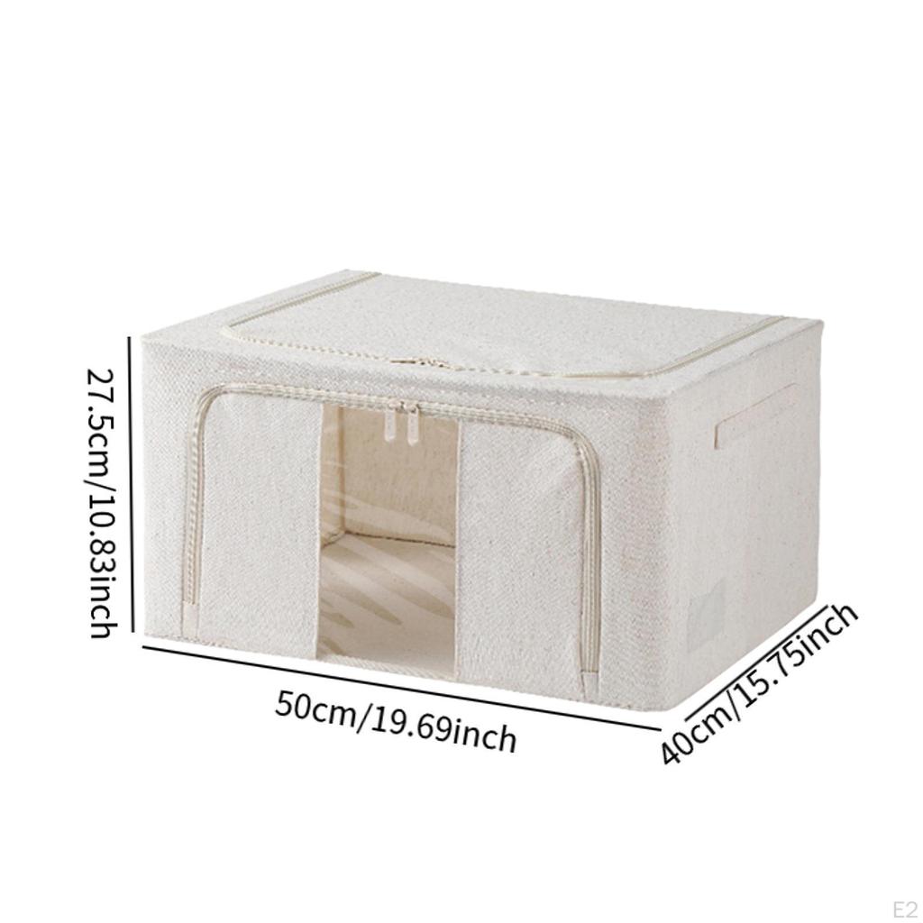 Clothes Storage Bag Blanket Travel Bin Lightweight Foldable Closet Organizer
